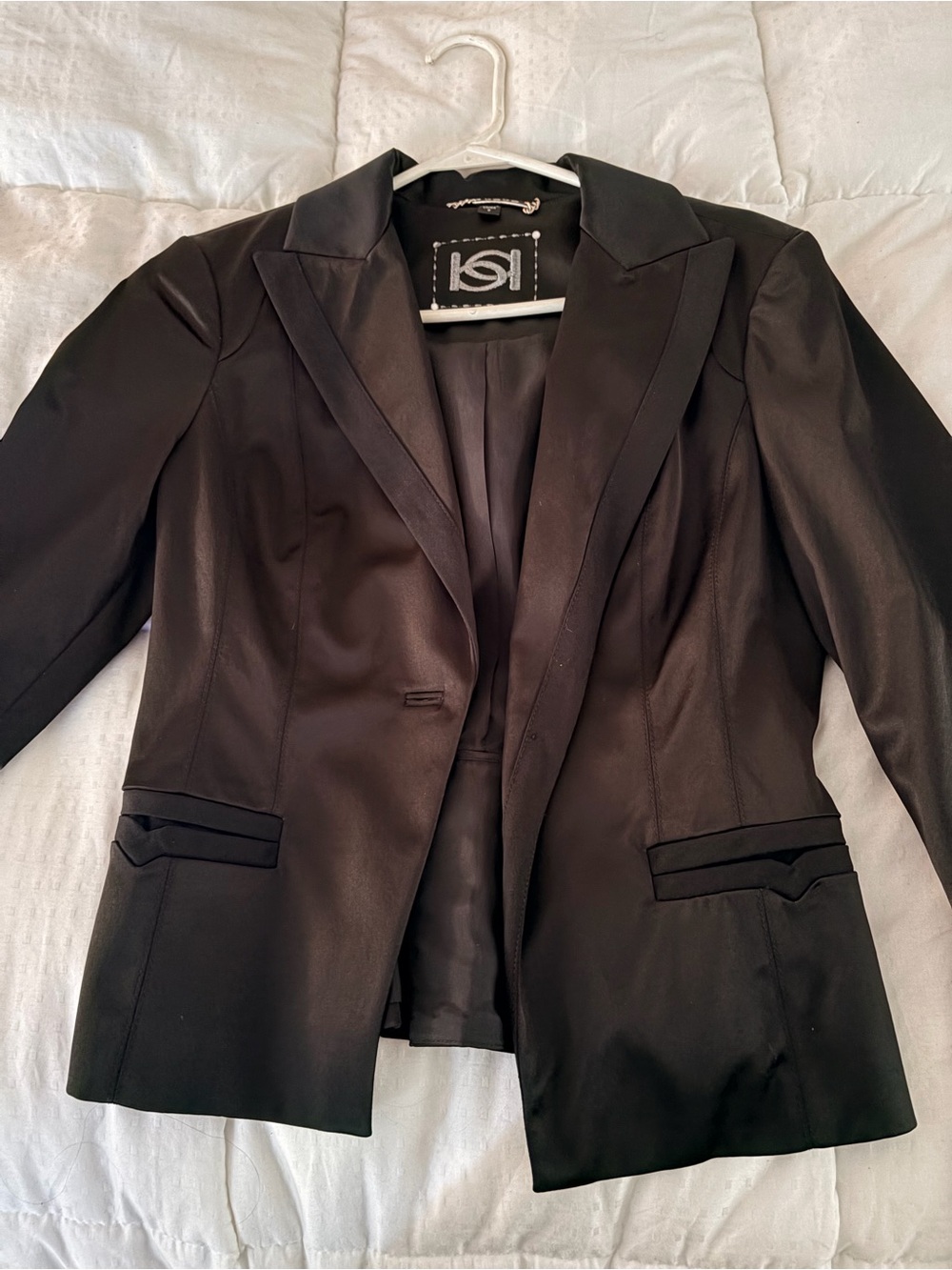 Bebe Vintage Y2K sateen suit set